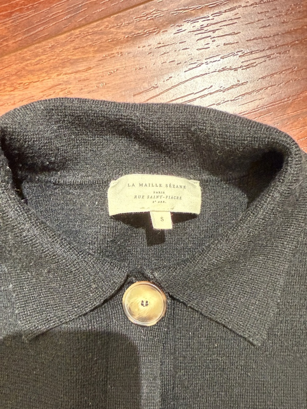 Sezane Betty Cardigan in Black - Picture 3 of 3